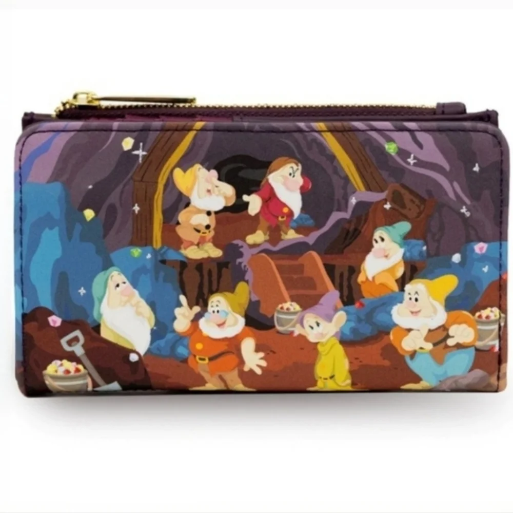 Loungefly Disney Snow White Seven Dwarfs Mine Cart Wallet